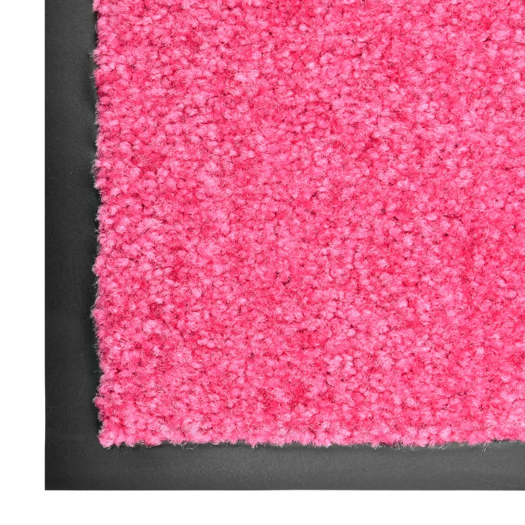 vaskbar dørmåtte 90x150 cm pink
