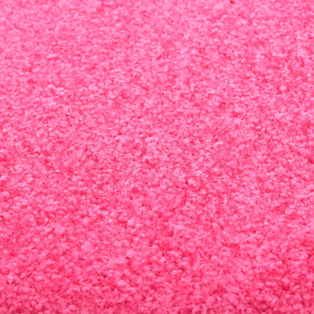 vaskbar dørmåtte 90x150 cm pink