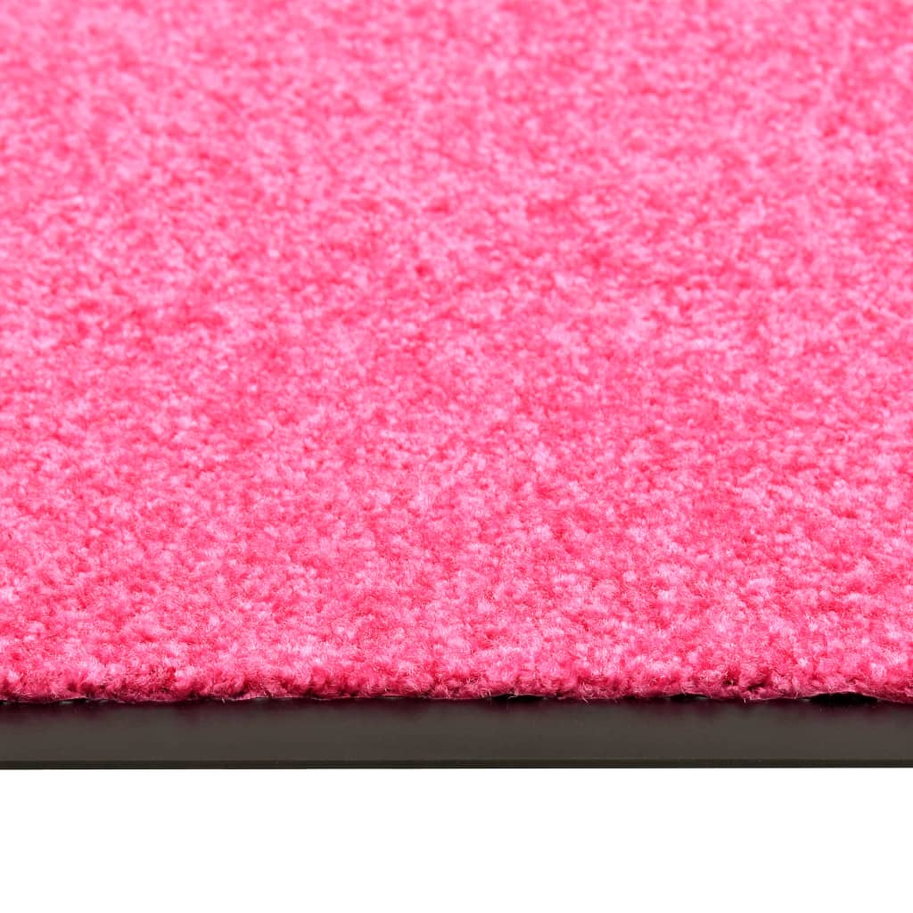 vaskbar dørmåtte 120x180 cm pink