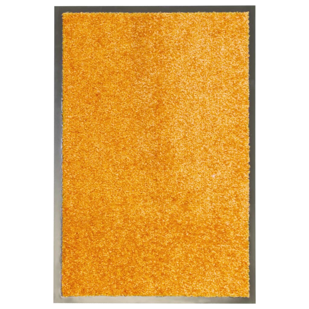 vaskbar dørmåtte 40x60 cm orange