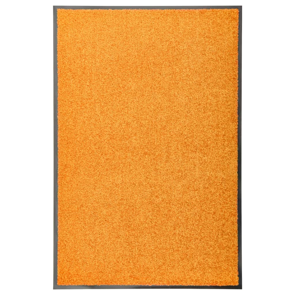 vaskbar dørmåtte 60x90 cm orange