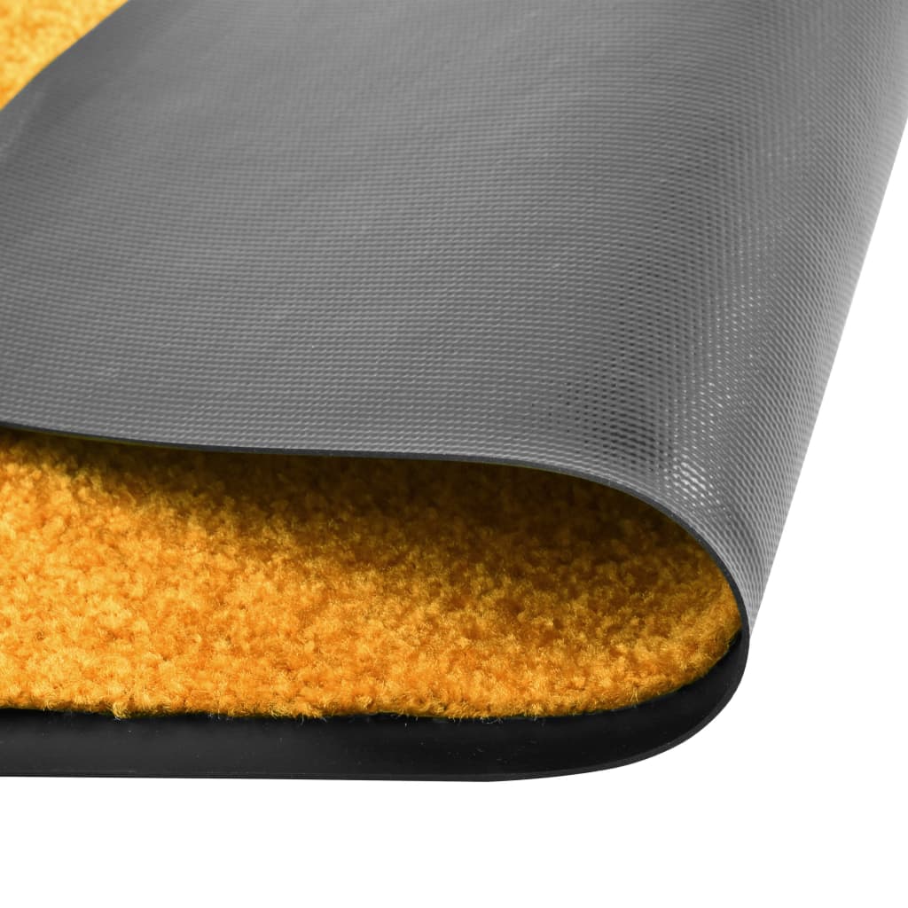 vaskbar dørmåtte 60x90 cm orange