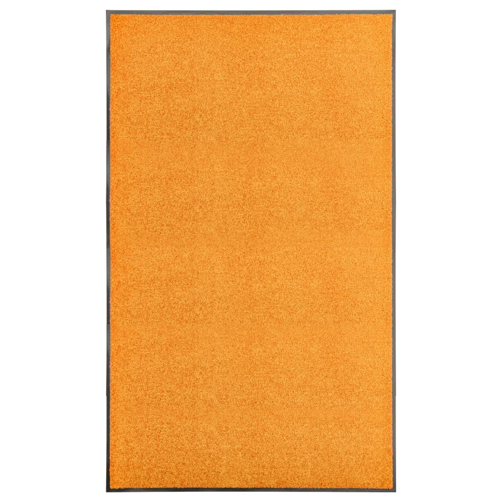 vaskbar dørmåtte 90x150 cm orange