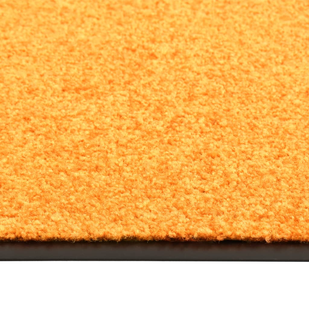vaskbar dørmåtte 90x150 cm orange