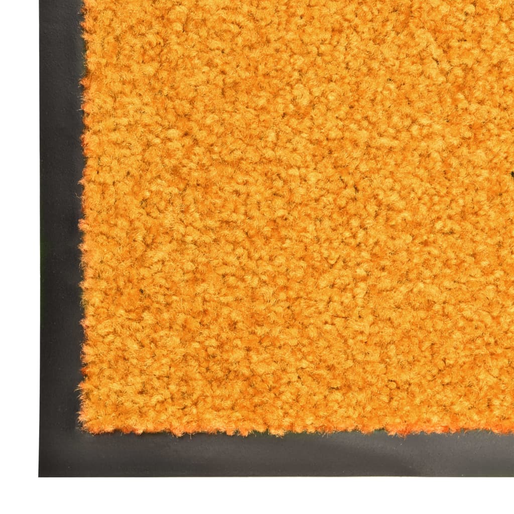 vaskbar dørmåtte 90x150 cm orange