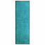 vaskbar dørmåtte 60x180 cm cyanblå