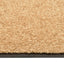 vaskbar dørmåtte 60x180 cm cremefarvet