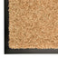 vaskbar dørmåtte 90x150 cm cremefarvet