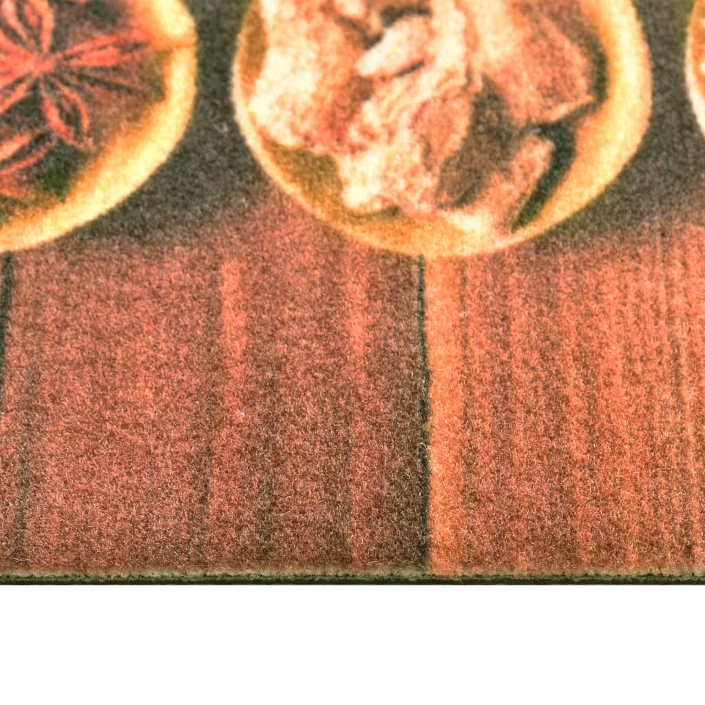 vaskbar køkkenmåtte 60x180 cm skeprint