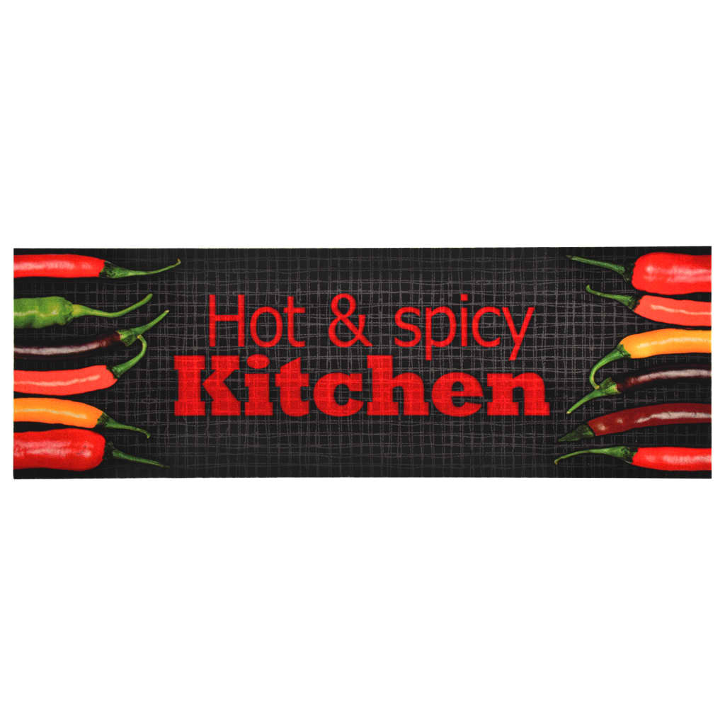 vaskbar køkkenmåtte 45x150 Hot&Spicy-print