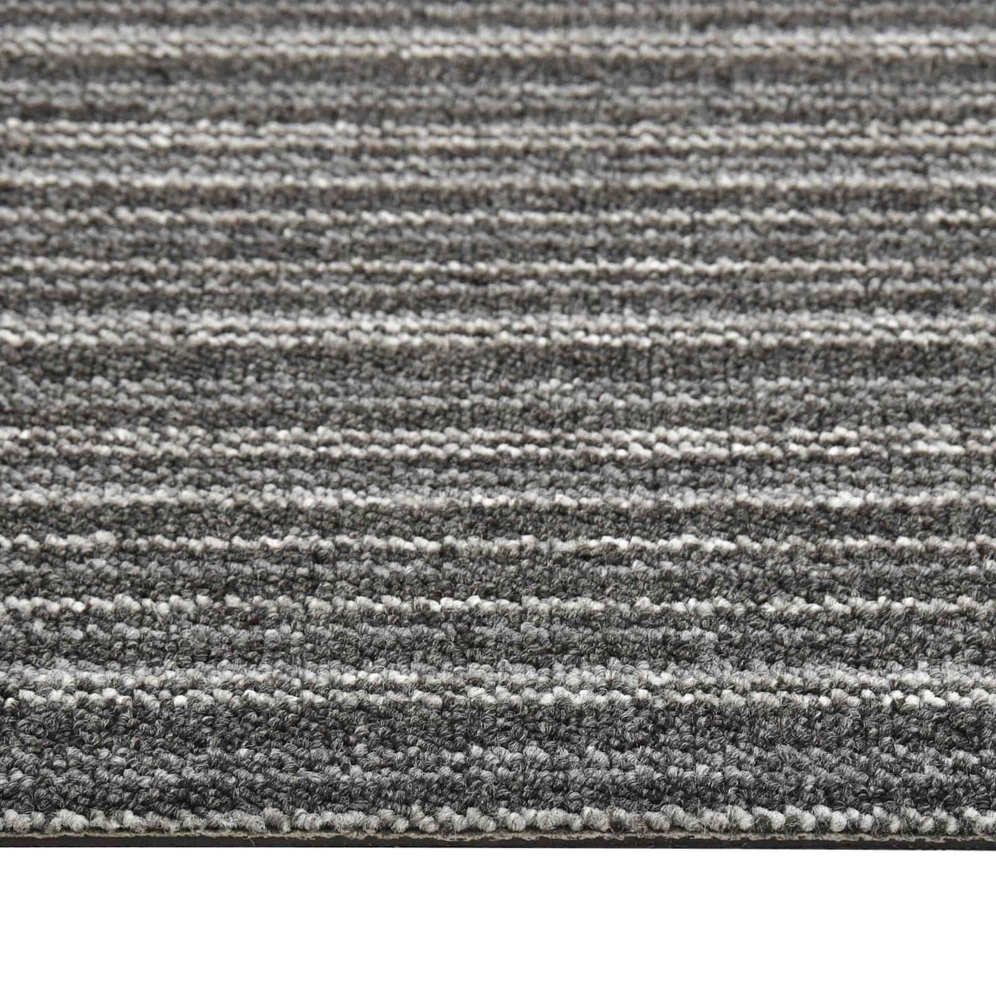 Tæppe 20 pcs Stribet antracit 50 x 50 cm 100% Polypropylen