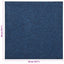 Tæppe 20 pcs Mørk blå 50 x 50 cm 100% Polypropylen
