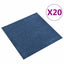 Tæppe 20 pcs Mørk blå 50 x 50 cm 100% Polypropylen