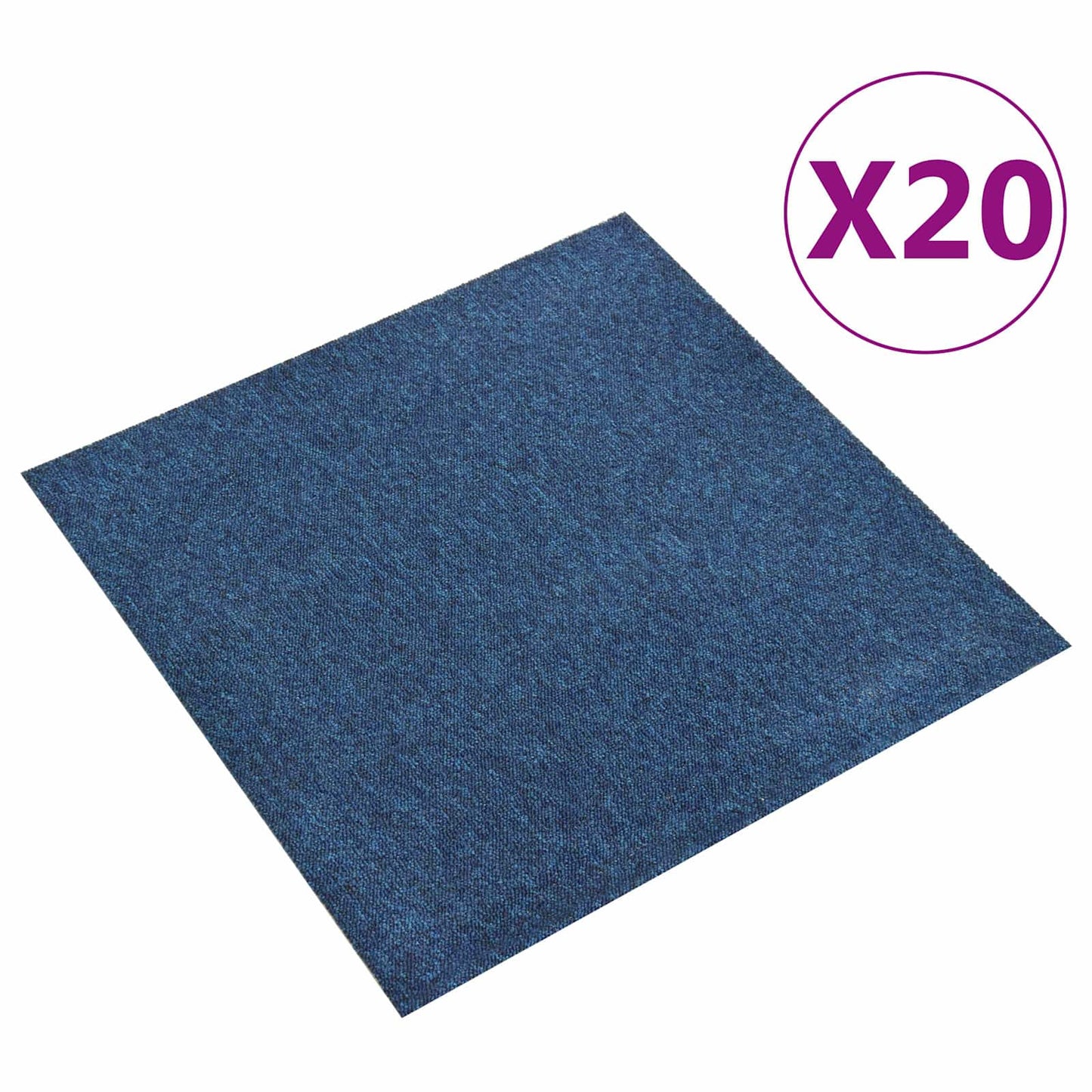 Tæppe 20 pcs Mørk blå 50 x 50 cm 100% Polypropylen