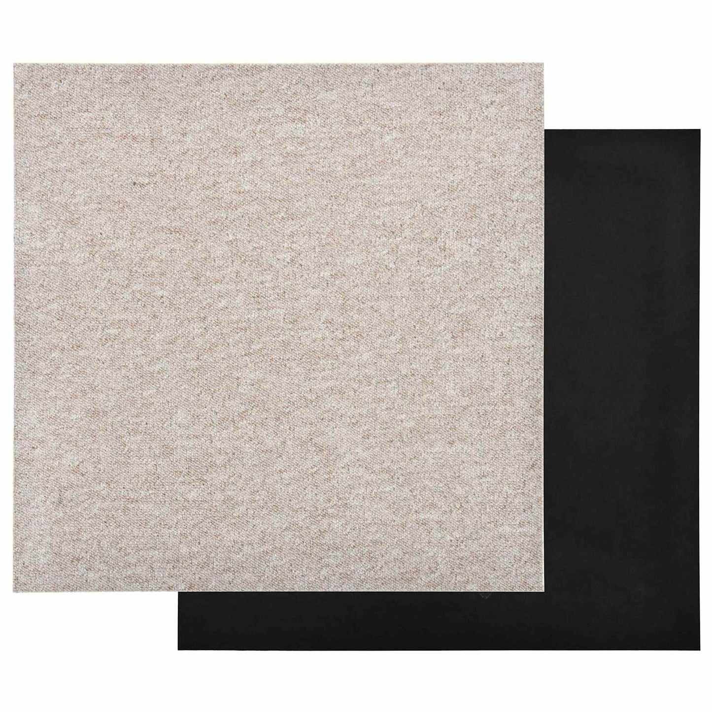 Tæppe 20 stk. Lys beige 50 x 50 cm 100% Polypropylen