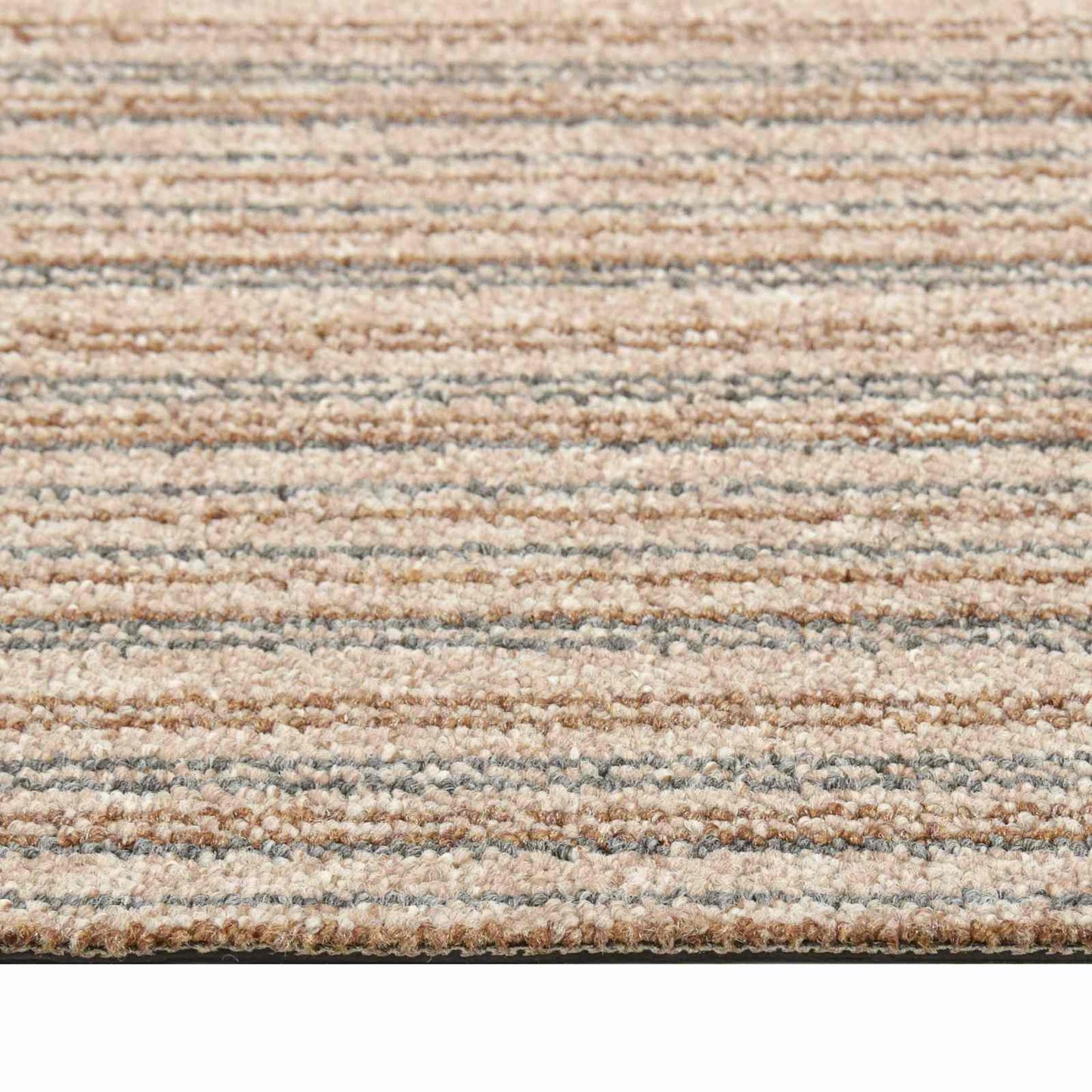 Tæppe 20 pcs Stribet beige 50 x 50 cm 100% Polypropylen