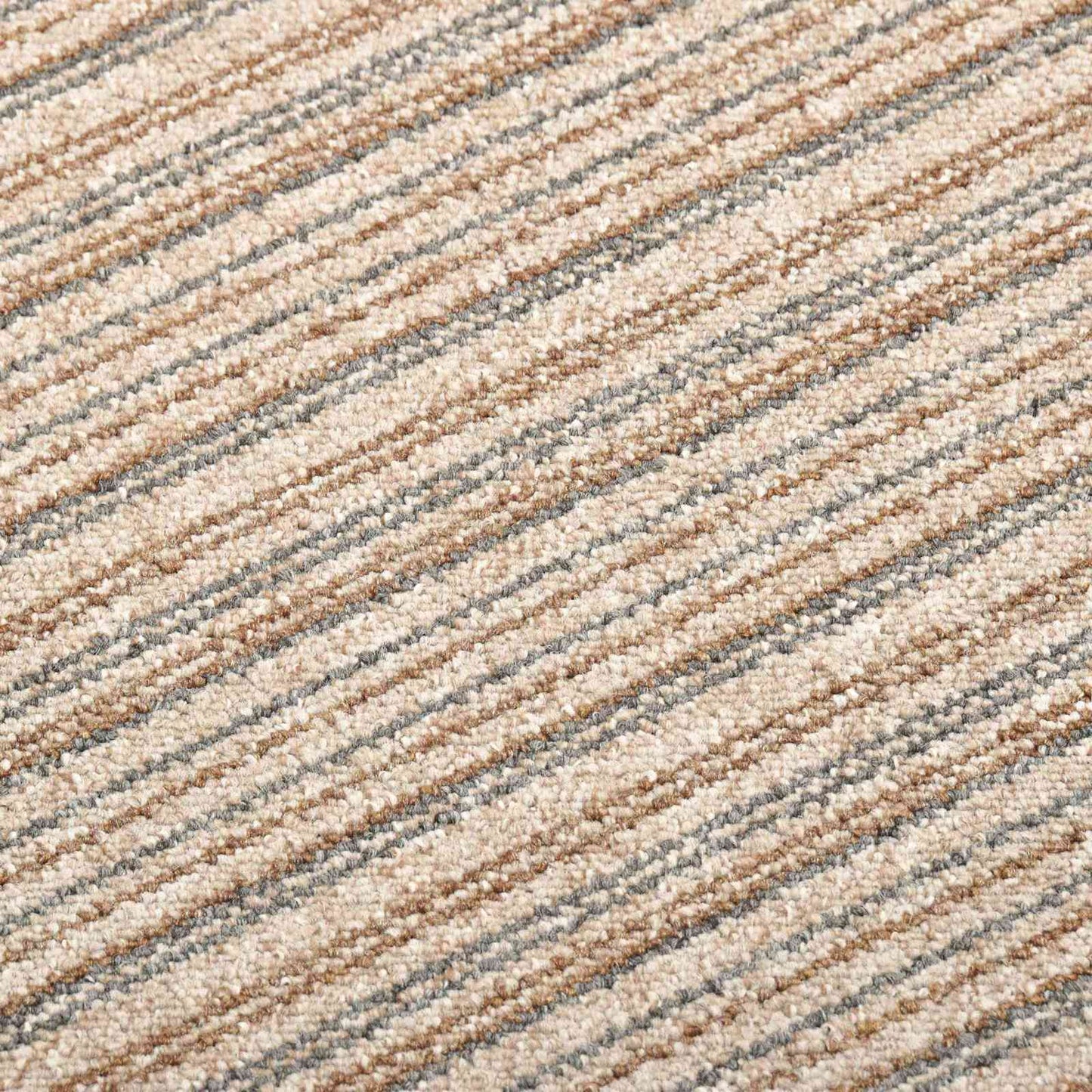 Tæppe 20 pcs Stribet beige 50 x 50 cm 100% Polypropylen