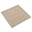 Tæppe 20 pcs Stribet beige 50 x 50 cm 100% Polypropylen