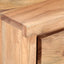 konsolbord 100x35x76 cm massivt akacietræ med naturlige kanter