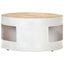 sofabord 68x68x36 cm massivt mangotræ hvid