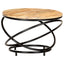 sofabord 60x60x40 cm massivt ru mangotræ sort