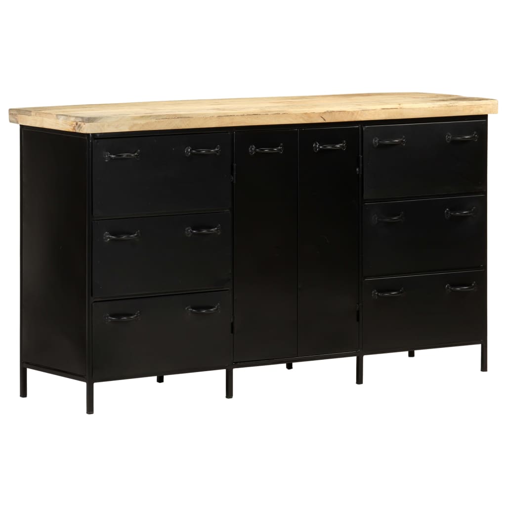 skænk 140x38x76 cm ru mangotræ