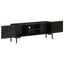 tv-skab 115x30x46 cm massivt mangotræ sort