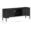 tv-skab 115x30x46 cm massivt mangotræ sort