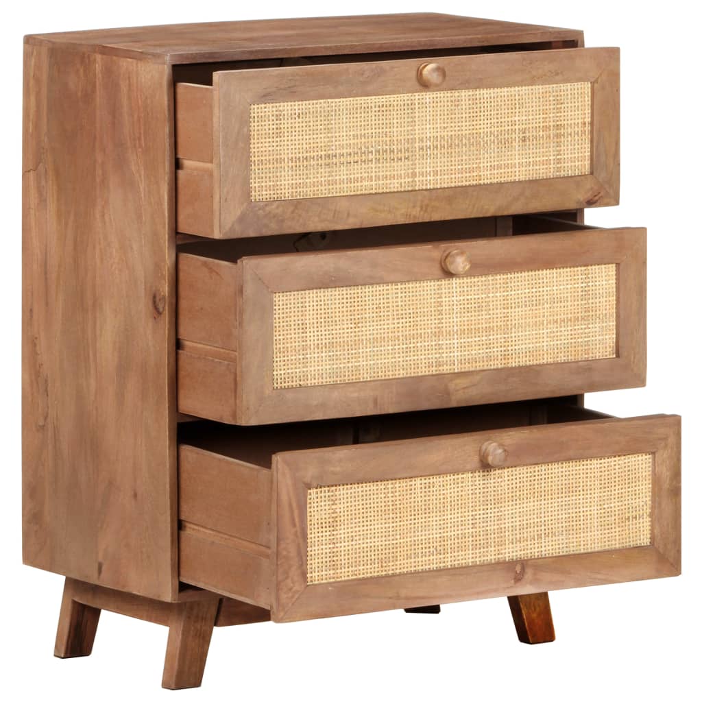 skænk 61x35x76 cm massivt mangotræ