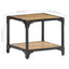sofabord 40x40x36 cm massivt ru mangotræ