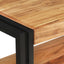 konsolbord 90x30x75 cm massivt akacietræ