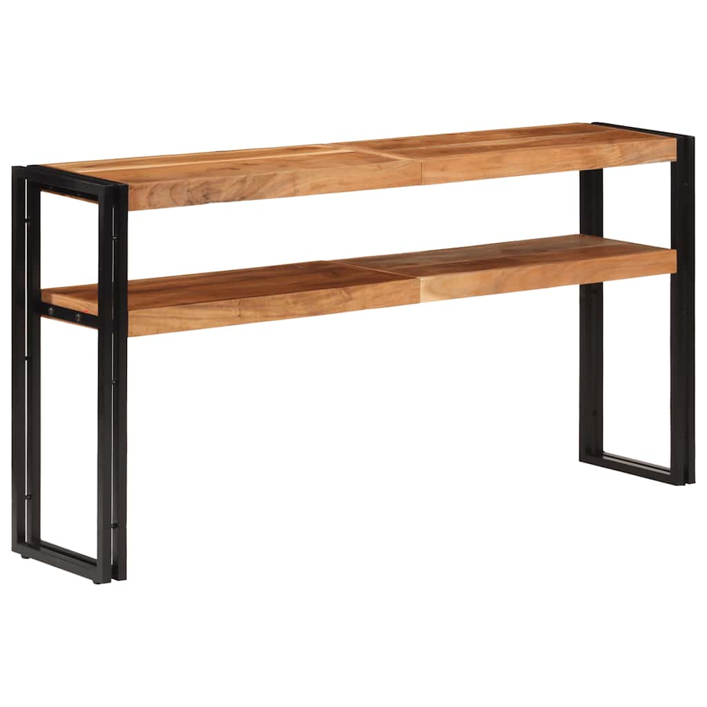konsolbord 150x30x75 cm massivt akacietræ
