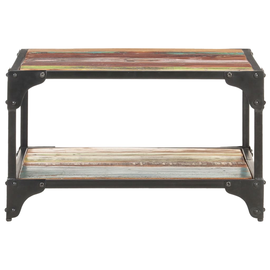 sofabord 60x60x35 cm massivt genbrugstræ