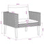 1-personssofa med hynder polyrattan beige