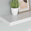 væghylder 4 stk. 60x23,5x3,8 cm MDF hvid