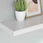 væghylder 4 stk. 80x23,5x3,8 cm MDF hvid