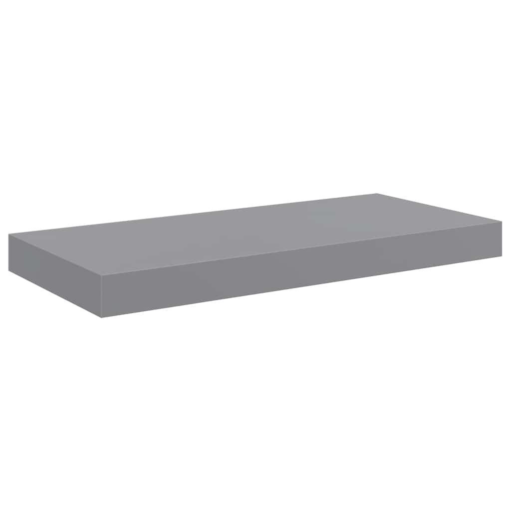 væghylder 4 stk. 50x23,5x3,8 cm MDF grå