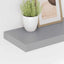 væghylder 4 stk. 60x23,5x3,8 cm MDF grå
