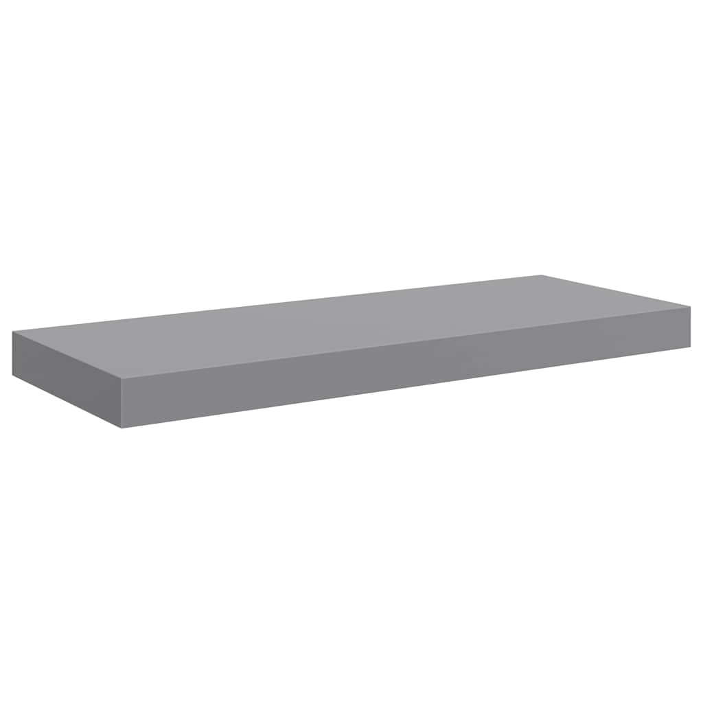 væghylder 4 stk. 60x23,5x3,8 cm MDF grå