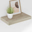 væghylder 2 stk. 40x23,5x3,8 cm MDF egetræsfarve