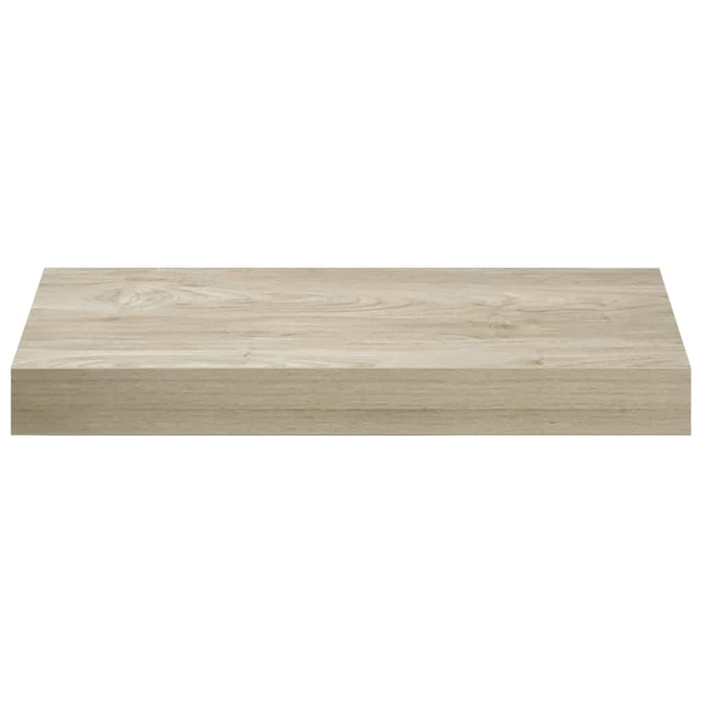 væghylder 2 stk. 40x23,5x3,8 cm MDF egetræsfarve