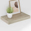 væghylder 4 stk. 40x23,5x3,8 cm MDF egetræsfarve