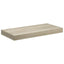 væghylder 2 stk. 50x23,5x3,8 cm MDF egetræsfarve