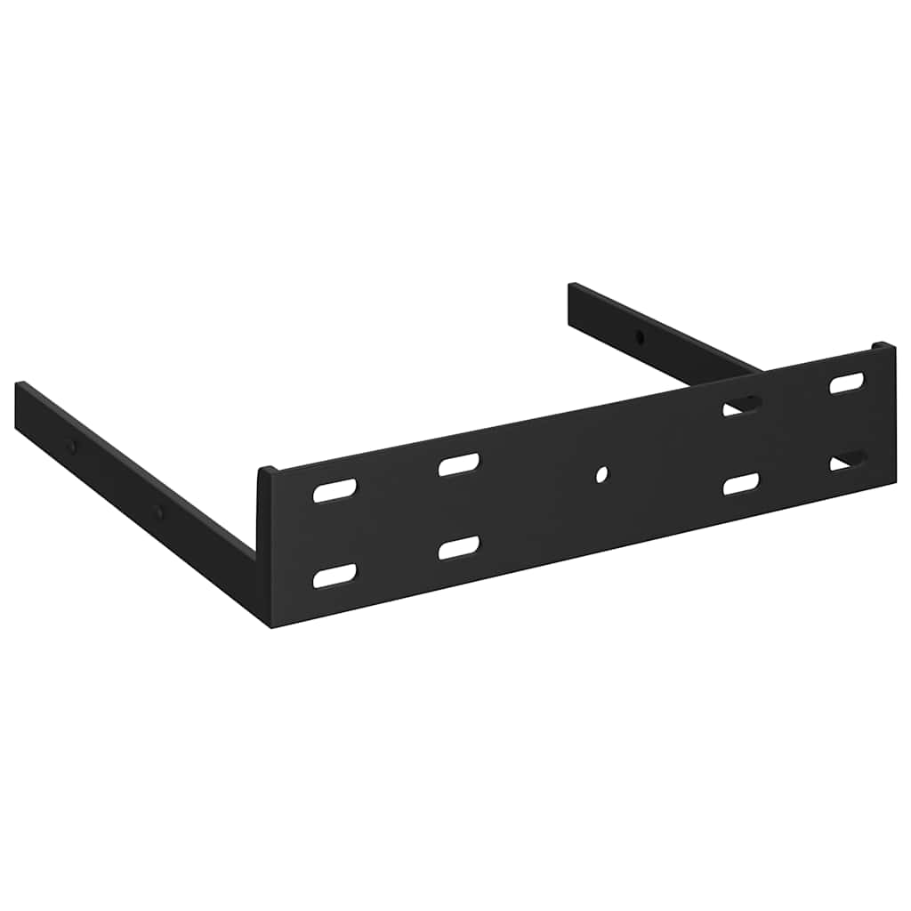 svævende hjørnehylder 4 stk. højglans hvid 25x25x3,8 cm MDF