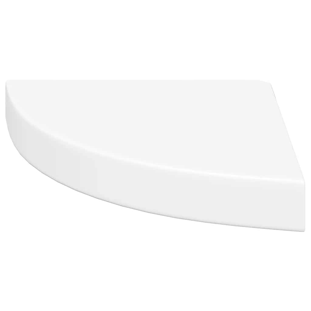 hjørnehylde 25x25x3,8 cm MDF hvid