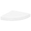 hjørnehylder 4 stk. 25x25x3,8 cm MDF hvid