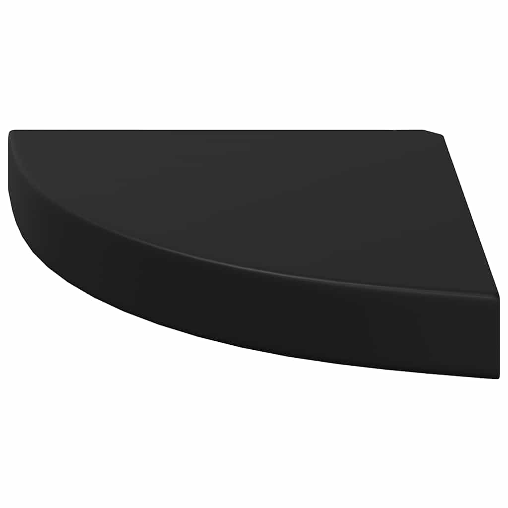 hjørnehylde 25x25x3,8 cm MDF sort