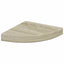 hjørnehylder 4 stk. 25x25x3,8 cm MDF egetræsfarvet