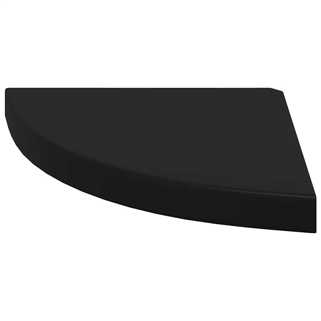 hjørnehylder 4 stk. 35x35x3,8 cm MDF sort