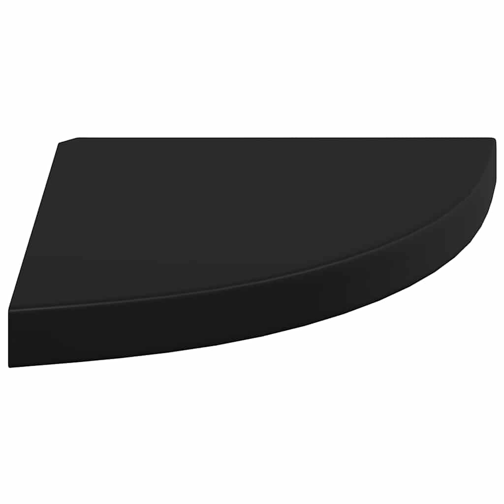 hjørnehylder 4 stk. 35x35x3,8 cm MDF sort